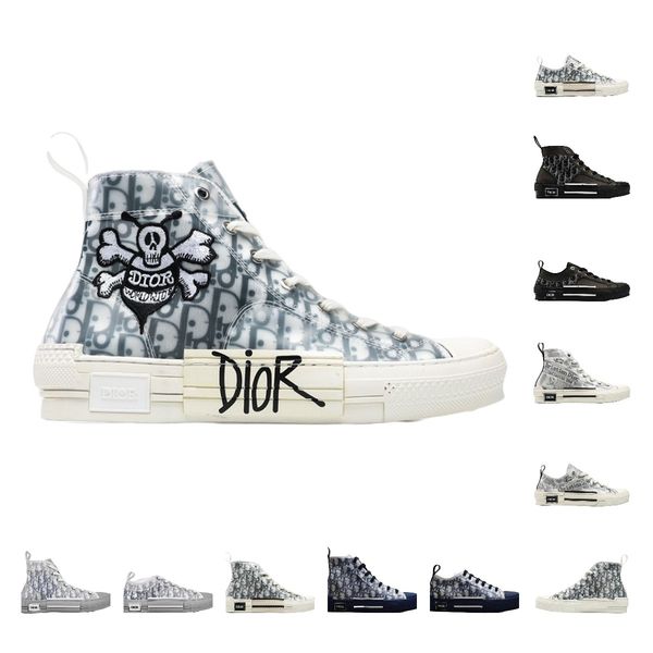 

19ss high sneakers low boots oblique b23 air kaws kanye designer triples men women luxury hommes chaussures des trainers casual canvas shoes, Black