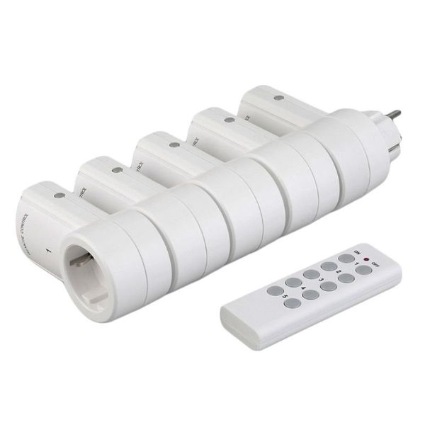 

smart power plugs 5 wireless remote control switches socket outlets electrical adaptors with eu