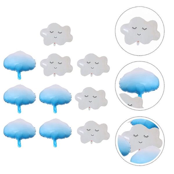 

party decoration 10pcs decorative cloud shaped balloon kit wedding background