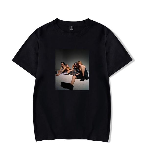 

men's t-shirts trend music band maneskin t shirt kids tee summer holiday street graffiti style boy/girl hip hop t-shirt novelty clothin, White;black