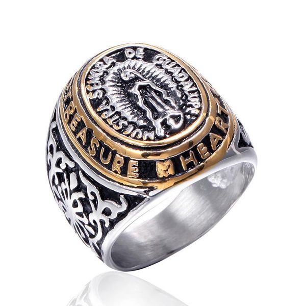 

wedding rings gold ring stainless steel men's glamour men jewelry drop, Slivery;golden