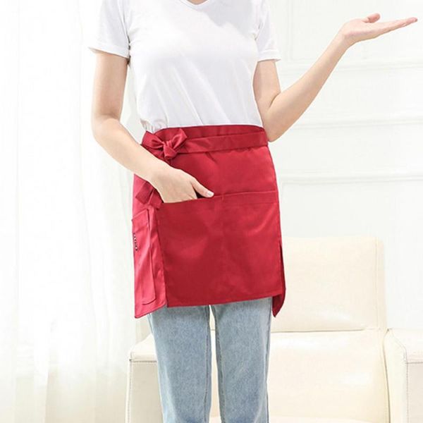

restaurant waist with pockets short half apron cafe bar waiter chef aprons
