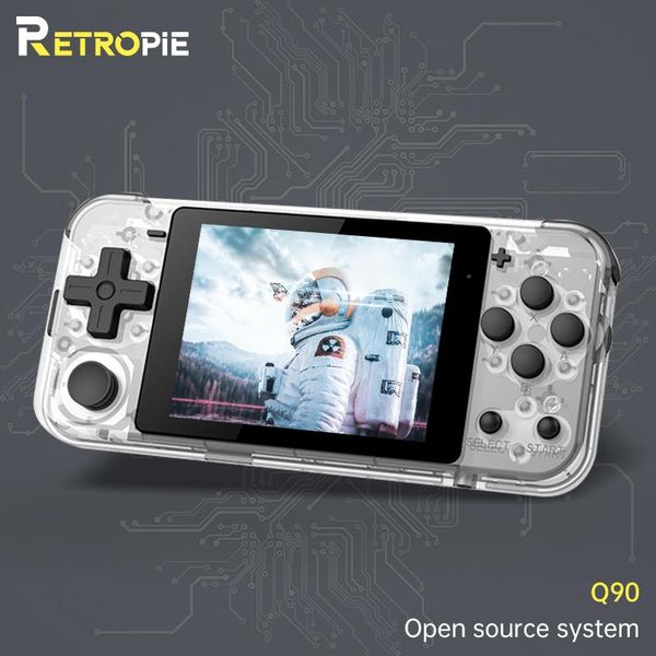 

retro handheld game console open source system 3.0 inch ips screen 16gb pre-installed 3000 games children's gifts portable players