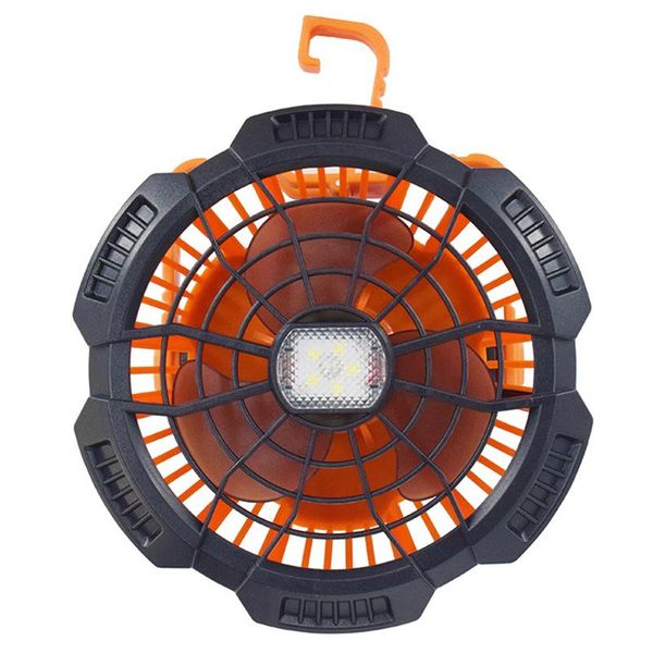 

electric fans camping fan with led lantern,portable tent hanging hook,rechargeable usb personal desk ir remote