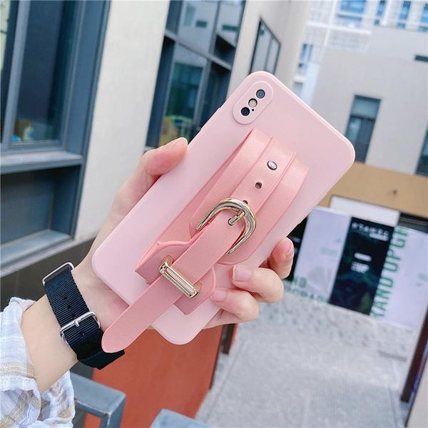 

card holders brand 78plus all-inclusive xr suitable for mobile phone case wristband iphone11promax leather xs tide, Brown;gray