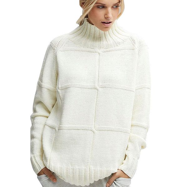 

fashion sweater autumn and winter women's round neck bottomed, White;black