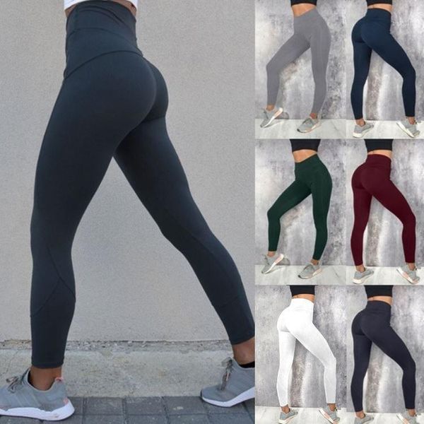 

yoga outfit leggings women stretch fitness running gym sports full length active pants legging gainant femme