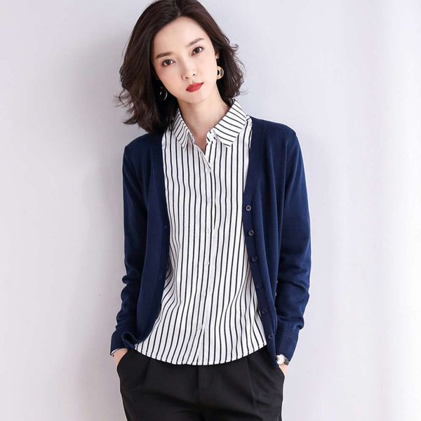 

cardigan sweater autumn style outer coat combed cotton short, White;black