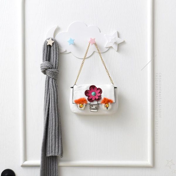 

cute cloud star moon wall door hook bathroom bedroom hanger holder home decor hooks & rails