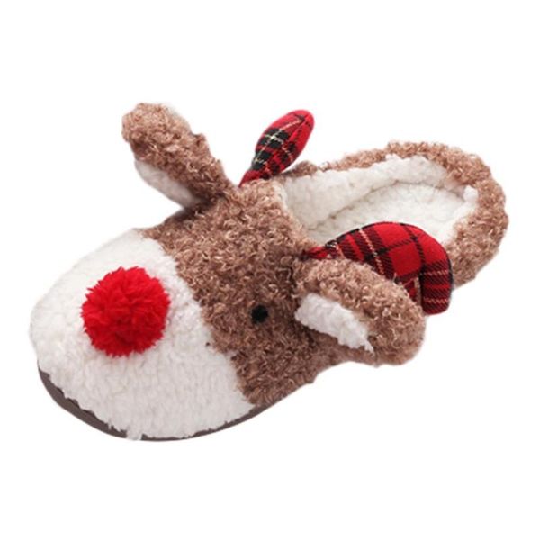 

kwaii elk indoor home slippers for years warm slipper plush winter keep, Black
