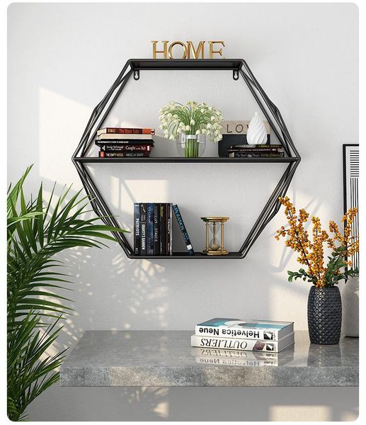 

wall hanging creative wrought iron rack dining room living art background desk & table clocks