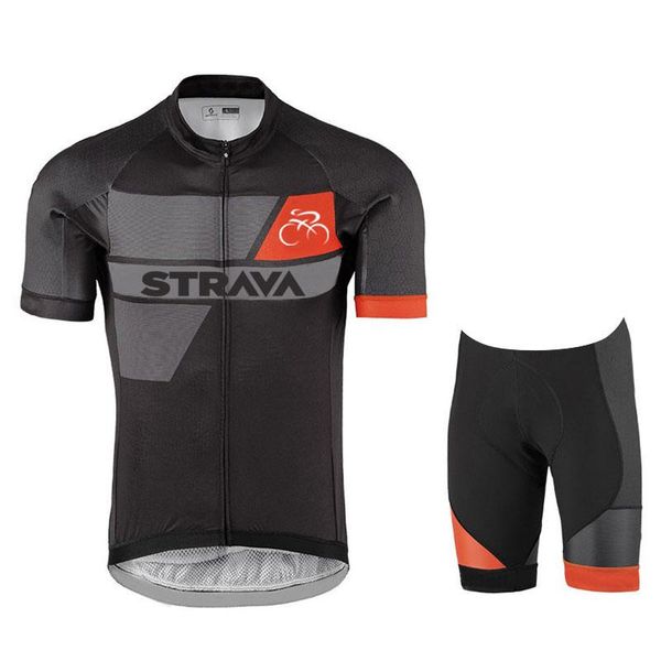 

racing sets 2021strava bike set men's summer road sweatshirt multiple mtb 9d customer sportswear ventilation mailot jersey, Black;blue