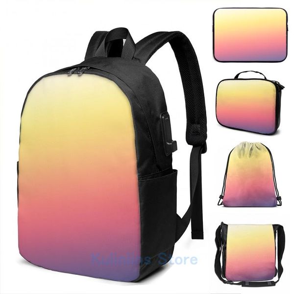 

backpack funny graphic print csgo gradient usb charge men school bags women bag travel laptop