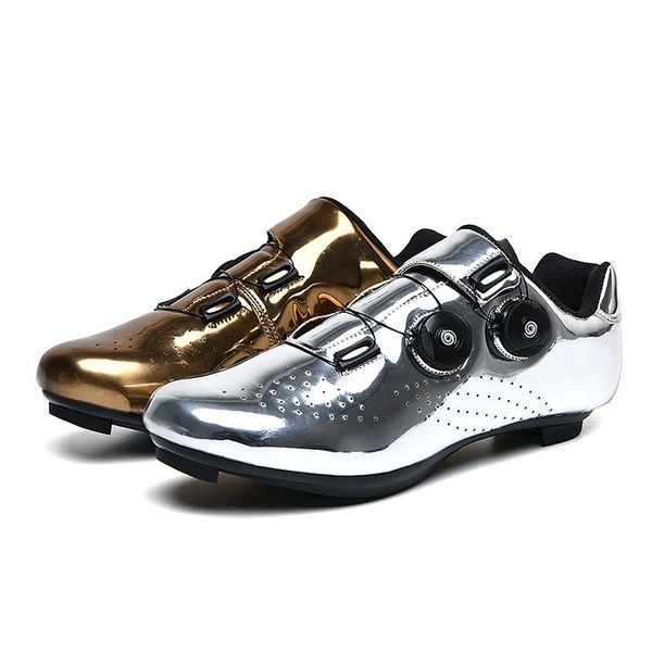 

cycling footwear golden lightweight road shoes breathable racing bike spd cleat professional self-locking bicycle sneakers black