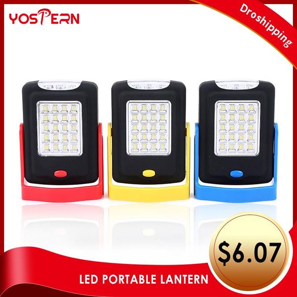 

portable lanterns yospern led lamp lantern cob magnetic work light camping tent for emergency car repair