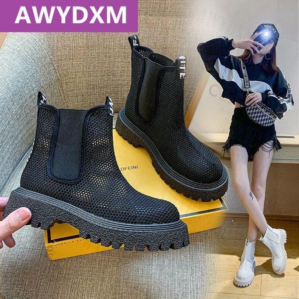 

cool boots women shoes platform locomotive female 2021 designed mesh ankle breathe y sandals, Black
