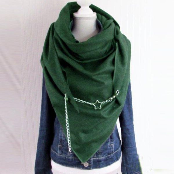 

scarves winter scarf women wraps solid fashion retro female multi-purpose shawl luxury soft wrap shawls, Blue;gray