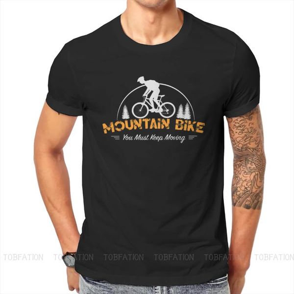 

men's t-shirts mountain bike mtb sport lover awesome t shirt vintage teenager grunge tshirt large o-neck short sleeve, White;black