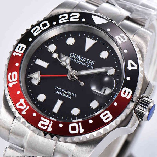 

40mm automatic mechanical men watch for the men's watches gmt, Silver