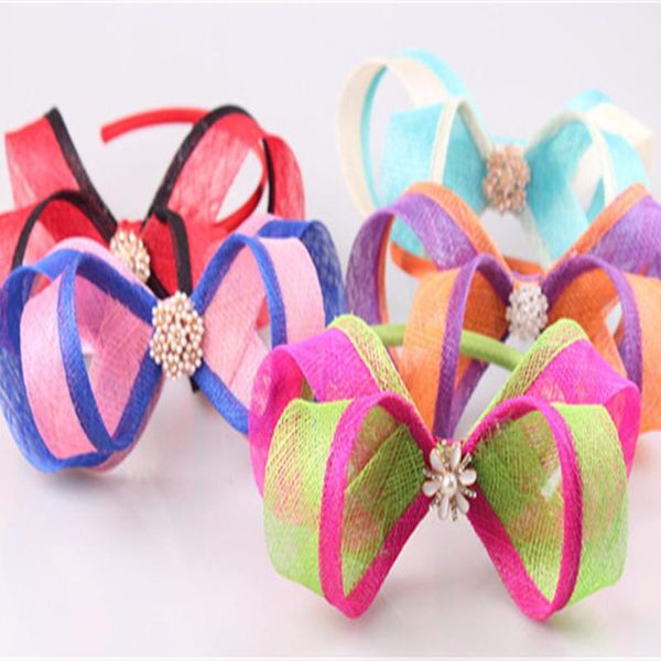 

colors sinamay bow fascinators headwear hair bands accessories for women clip church derby occasion party