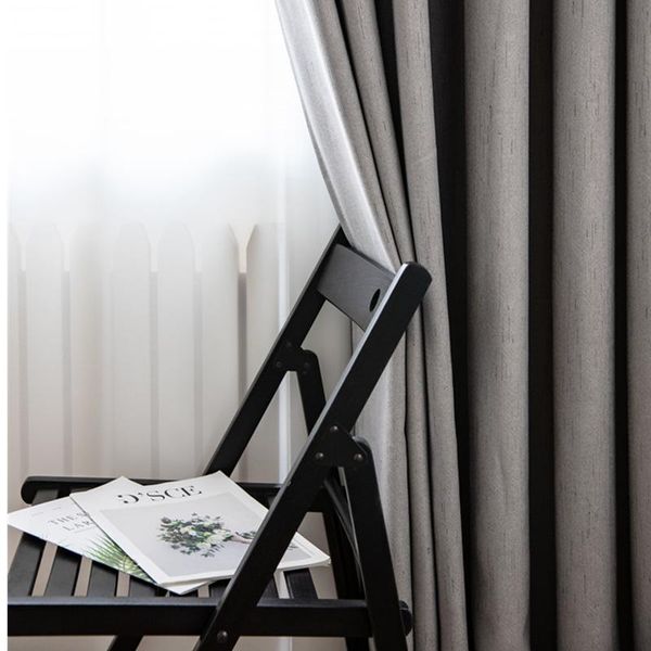

curtain & drapes meteor linen curtains modern simple thicken blackout nordic pure color for living dining room bedroom