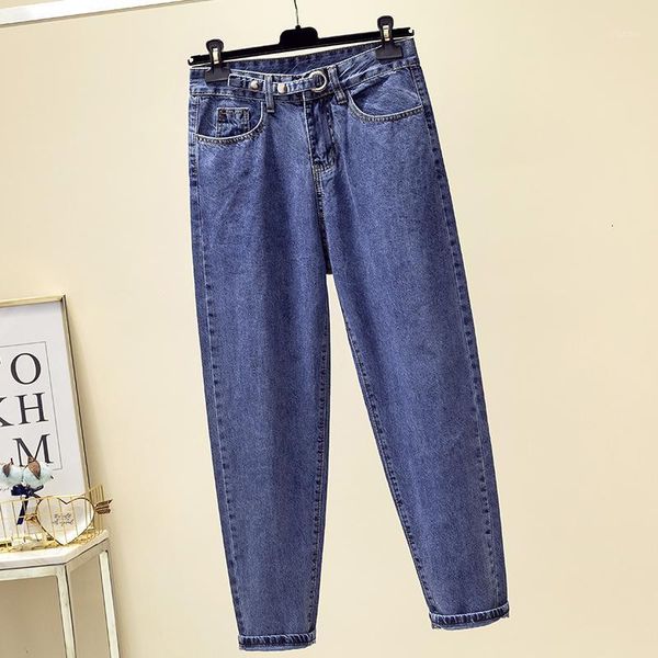

women's jeans plus size loose elastic waist for women l xl 2xl 3xl 4xl1 v3l7, Blue