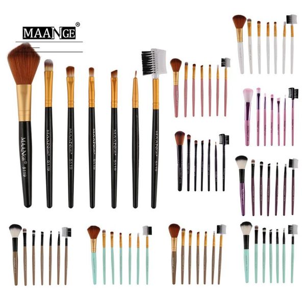 

makeup brushes pro pink brush set powder eyeshadow blending eyeliner eyelash eyebrow make up beauty cosmestic