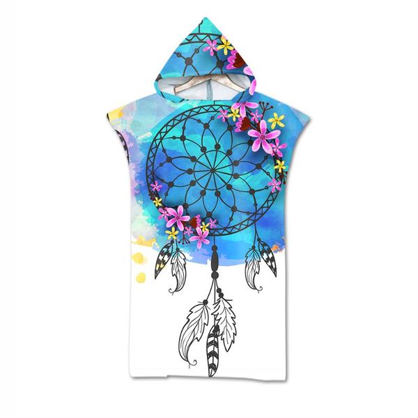 

towel 3d printed dreamcatcher pattern beach baby for man woman hooded bath soft aht27