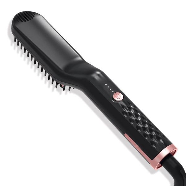 

electric hair brushes straightening irons beard grooming kit boy multifunctional men straightener styling comb brush