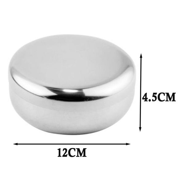 

bowls 4.5cm stainless steel rice bowl dish korea warm traditional w / lid 1x