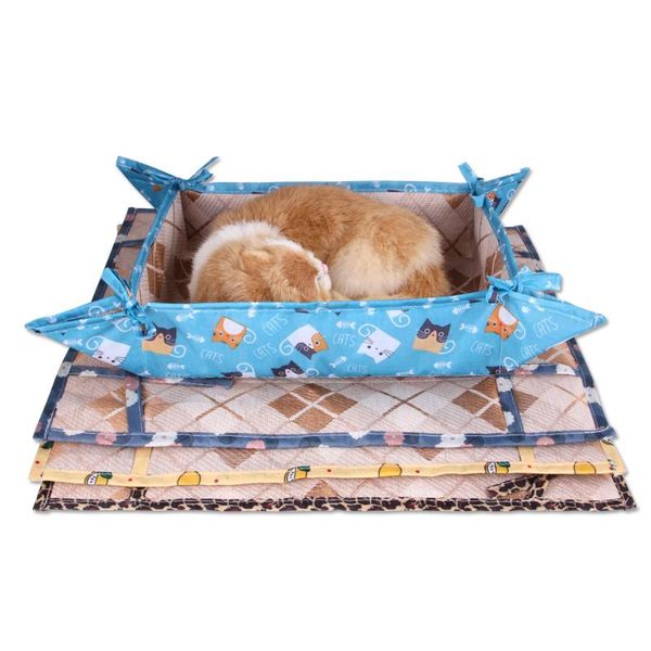 

cat beds & furniture summer dog bed puppy cushion mat nest pad cats hammock hanging for kitten double-sided cosy oxford fabric