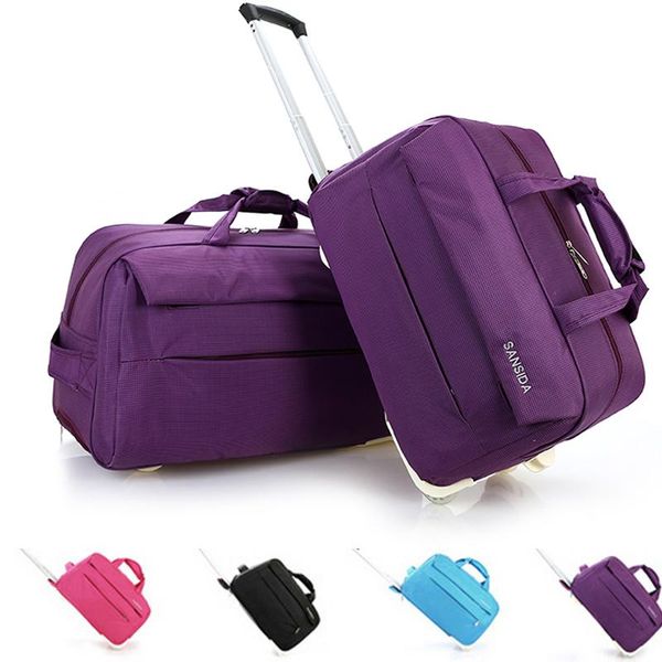 

duffel bags trolley bag luggage rolling travel metal hand women and men &