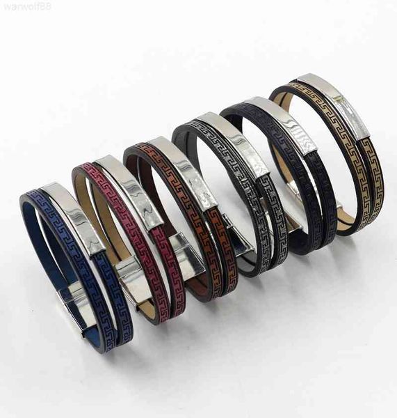 

luxury leather selling great wall pattern magnetic buckle diy engraved couple student hand advertising campaign gift designer jewelrymen bra, Golden;silver