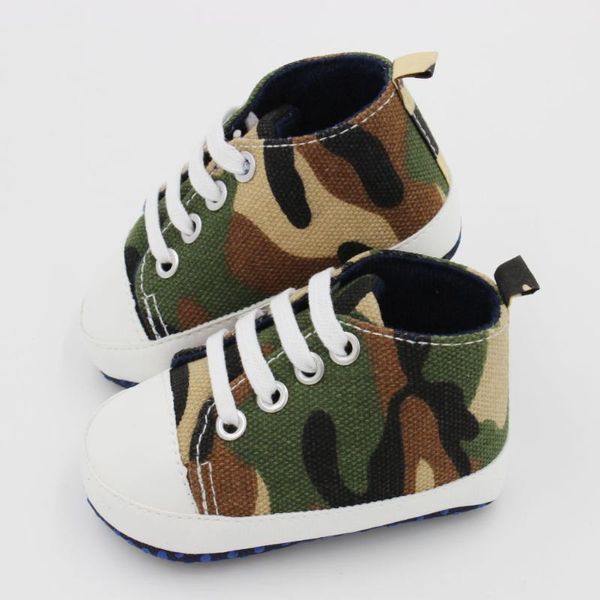 

kids baby soft bottom crib shoes casual camo first prewalker 0-18m 1 walkers