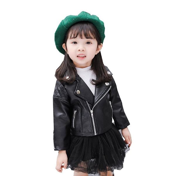 

jacket for girls baby clothes coat children boys long sleeve solid outwear leather infant jackets causal, Blue;gray