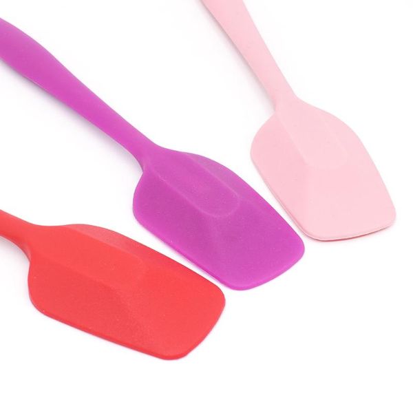 

baking & pastry tools 1 pcs one-piece small silicone cream scraper shovel paste mixing tool heat-resistant kitchen accessories