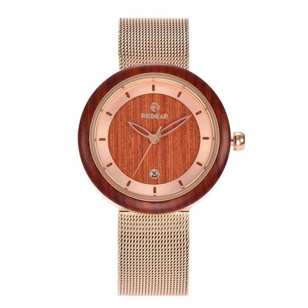 

women quartz watch classic fashion wrist with calendar mesh bracelet female wristwatches, Slivery;brown