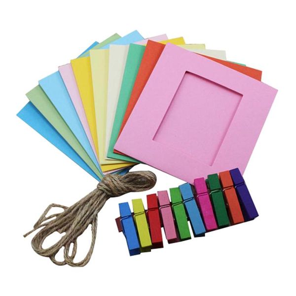 

paper po frame craft diy picture frames with mini clothespins for home