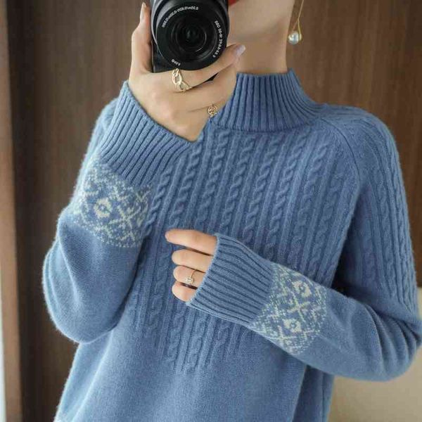 

women's sweaters casual wool sweater 2021, women's winter, White;black