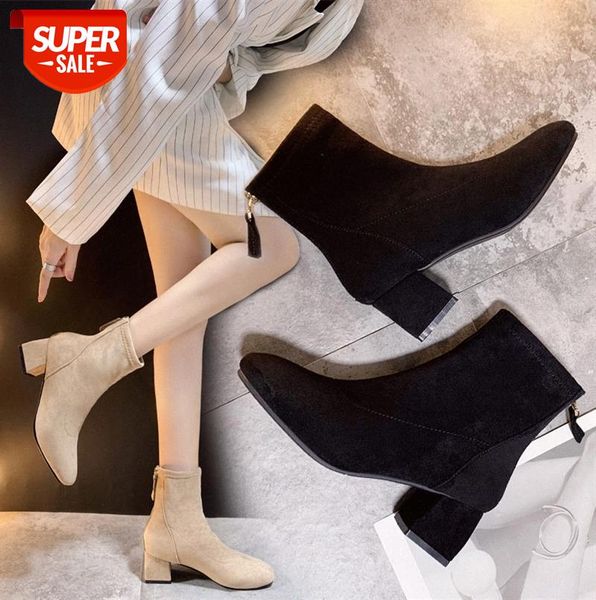 

children's thick-heeled boots, wild martin thin high-heeled single women's shoes #oc3o