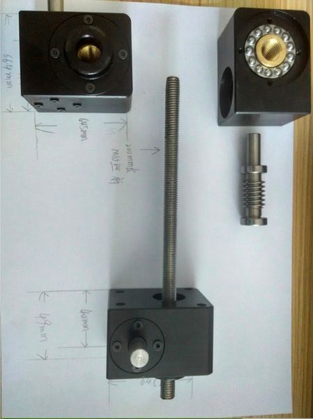 

rod m10 speed ratio 1:30 small reducer and worm adjustment gear box