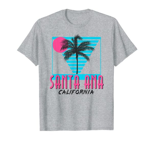 

santa ana california t shirt retro ca cool, White;black