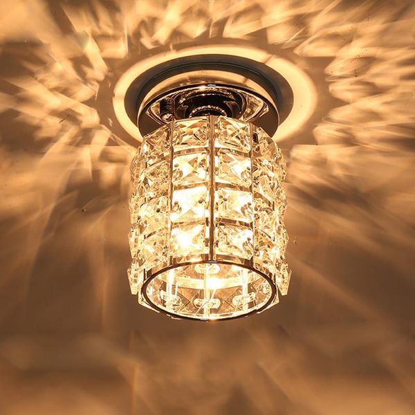 Led-deckenleuchten Kristall Lampenschirm Gold/silber Plafonnier Wohnzimmer Schlafzimmer Moderne Runde Quadratische Dekorative Lampe E27