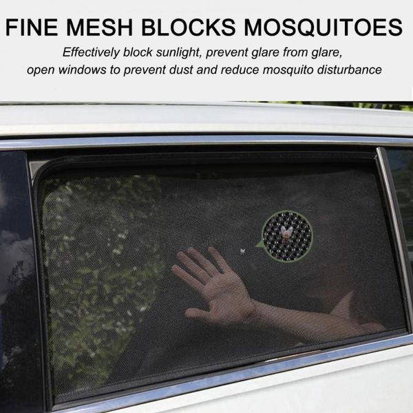 

s 4pcs car sun shade mesh sunscreen nylon heat insulation magnetic auto side window curtain for cx-5 ke 2012-20 sunshade