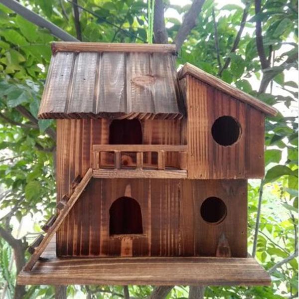 

other home decor 25*25*16 cm wood preservative outdoor birds nest bird decoration house wooden cage toy