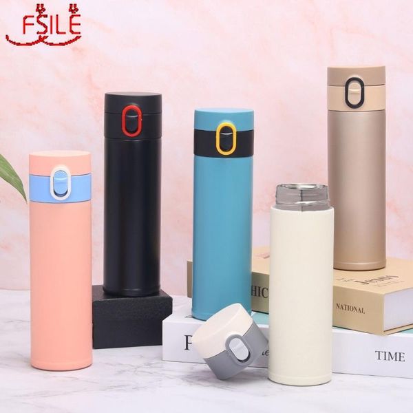 

water bottles 500ml creative double wall stainless steel vacuum flask portable business office gift cup fashion bounce