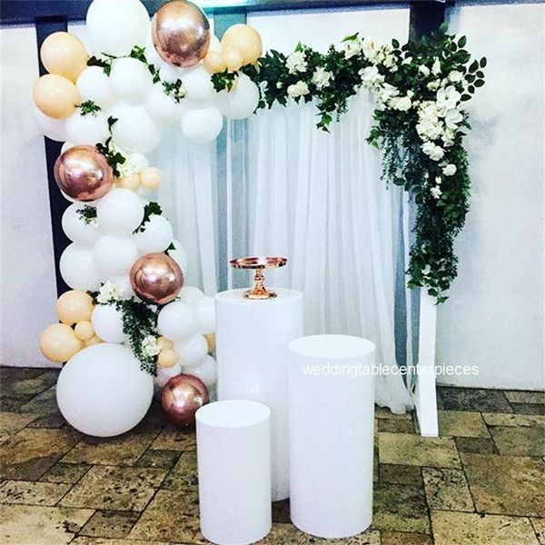 

party decoration 3pcs/setdecor cylinder decorative columns pedestal round plinth pillar wedding road lead for marriage events decorations1
