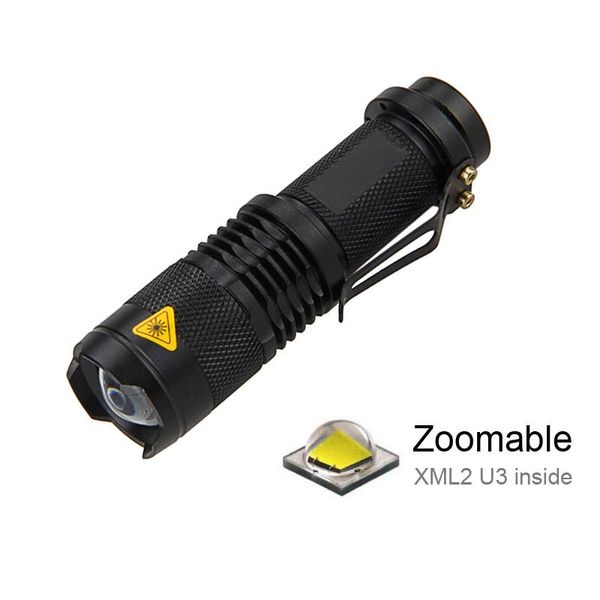 

xm-l2 u3 t6 mini led waterproof zoom torch light lantern sk68 6500k 5000k 4000k 3000k yellow white flashlights torches