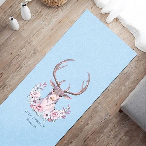

yoga mats elk series suede mat natural rubber 183cm*68cm*1.5mm anti slip exercise for pilates gymnastic dance fitness cove