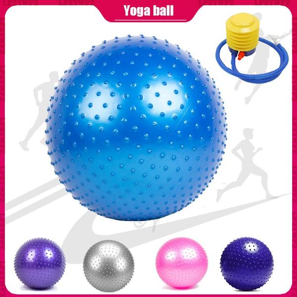 

yoga balls 65cm exercise ball anti-burst thickened stability pilates physical fitness gift air pump